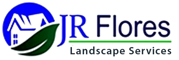 A logo for jr flores landscape services