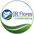 A logo for jr flores landscape services